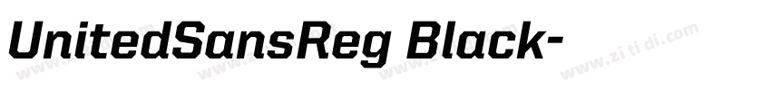 UnitedSansReg Black字体转换